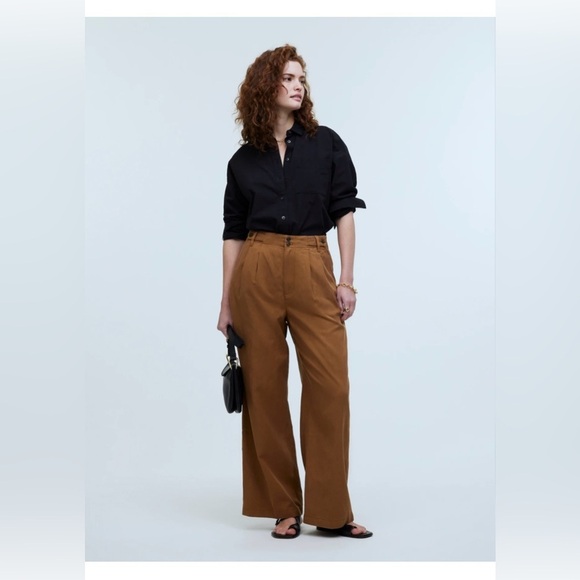 Madewell Pants - Madewell Black brick color Wide Leg Pants